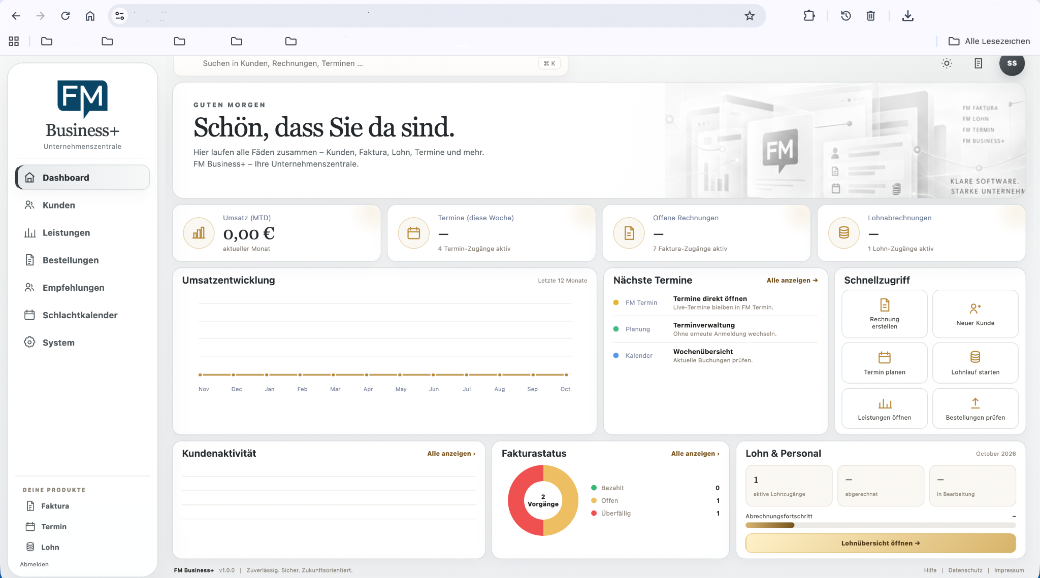 FM Business+ Dashboard